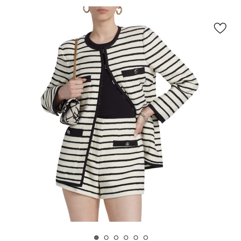 Veronica Beard Foster Striped Dickey jacket